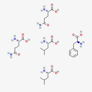 molecular formula C31H57N7O12 B12340661 L-Leucine, L-phenylalanyl-L-leucyl-L-a-glutamyl-L-a-glutamyl- 