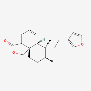 molecular formula C20H24O3 B1234068 15,16-Epoxy-neo-clerodan-1,3,13(16),14-tetraen-18,19-olide 