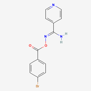 N'-[(4-bromobenzoyl)oxy]-4-pyridinecarboximidamide