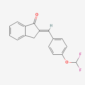 2-(4-(Difluoromethoxy)benzylidene)-2,3-dihydro-1h-inden-1-one