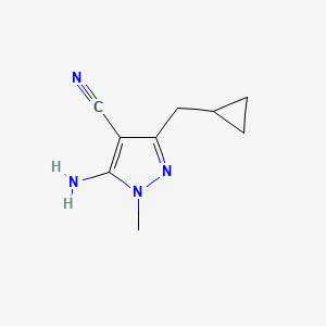 5-aMino-3-(cyclopropylMethyl)-1-Methyl-1H-pyrazole-4-