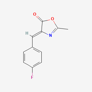 molecular formula C11H8FNO2 B12340741 (E)-4-(4-fluorobenzylidene)-2-methyloxazol-5(4H)-one 