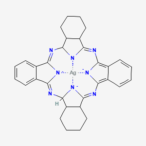 molecular formula C32H30AgN8-4 B12340758 Silver, [29H,31H-phthalocyaninato(2-)-kN29,kN30,kN31,kN32]-, (SP-4-1)- 