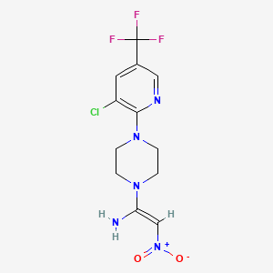 (E)-1-{4-[3-chloro-5-(trifluoromethyl)pyridin-2-yl]piperazin-1-yl}-2-nitroethen-1-amine