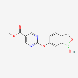 2-(1-Hydroxy-1,3-dihydro-benzo[c][1,2]oxaborol-6-yloxy)-pyrimidine-5-carboxylic acid methyl ester