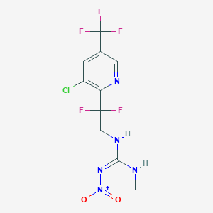 (E)-N'-{2-[3-chloro-5-(trifluoromethyl)pyridin-2-yl]-2,2-difluoroethyl}-N-methyl-N''-nitroguanidine