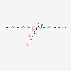 molecular formula C41H77NO7 B12340794 4-O-[(E)-2-(hexadecanoylamino)-3-hydroxyoctadec-4-enyl] 1-O-(2-methoxyethyl) butanedioate 