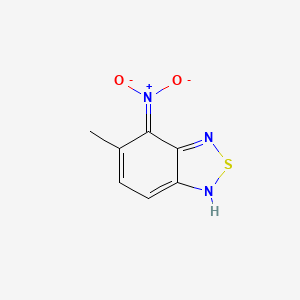 molecular formula C7H6N3O2S- B12340828 2,1,3-Benzothiadiazole,5-methyl-4-nitro- 