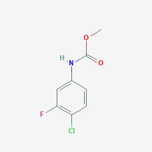 molecular formula C8H7ClFNO2 B12340831 Methyl (4-chloro-3-fluorophenyl)carbamate 