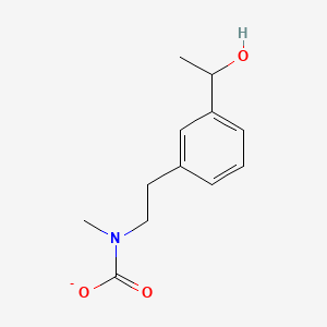 molecular formula C12H16NO3- B12340845 3-(1-Hydroxyethyl)phenylethyl(methyl)carbamate 