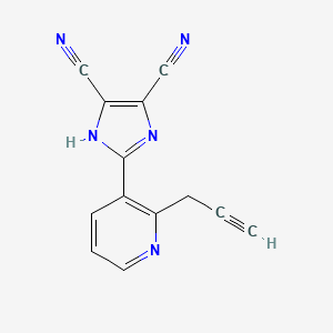 2-[2-(prop-2-yn-1-yl)pyridin-3-yl]-1H-imidazole-4,5-dicarbonitrile