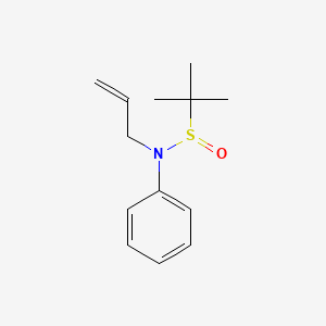 molecular formula C13H19NOS B12340885 (R)-N-Allyl-2-methyl-N-phenylpropane-2-sulfinamide 