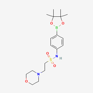 4-Morpholineethanesulfonamide, N-[4-(4,4,5,5-tetramethyl-1,3,2-dioxaborolan-2-yl)phenyl]-