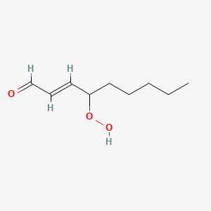 molecular formula C9H16O3 B1234093 4-Hydroperoxy-2-nonenal CAS No. 83920-83-6