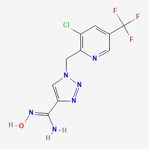 1-((3-chloro-5-(trifluoromethyl)pyridin-2-yl)methyl)-N-hydroxy-1H-1,2,3-triazole-4-carboximidamide