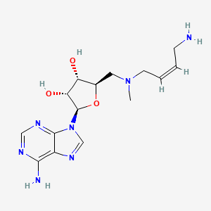 molecular formula C15H23N7O3 B1234094 Abeado CAS No. 123642-27-3