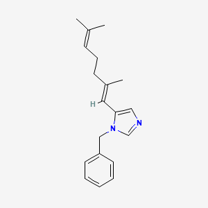 molecular formula C19H24N2 B1234095 1-Benzyl-5-(2,6-dimethyl-1,5-heptadienyl)imidazole CAS No. 96108-89-3