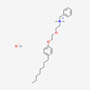 molecular formula C27H43NO3 B12340958 Benzyl-dimethyl-[2-[2-(4-octylphenoxy)ethoxy]ethyl]azanium;hydroxide 