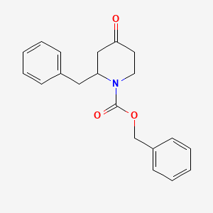 Benzyl 2-benzyl-4-oxopiperidine-1-carboxylate