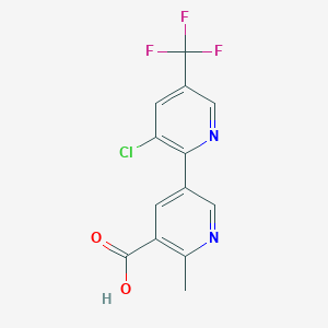 3-Chloro-6'-methyl-5-(trifluoromethyl)-[2,3'-bipyridine]-5'-carboxylic acid