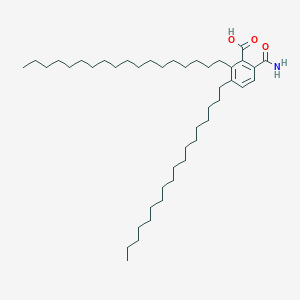 molecular formula C44H79NO3 B12341006 6-Carbamoyl-2,3-dioctadecylbenzoic acid CAS No. 51365-71-0