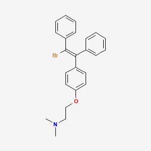 molecular formula C24H24BrNO B12341008 Ethanamine, 2-(4-(2-bromo-1,2-diphenylethenyl)phenoxy)-N,N-dimethyl-, (Z)- CAS No. 97151-01-4