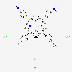 molecular formula C56H62Cl4N8 B12341042 Meso-tetra(4-N,N,N-trimethylanilinium) porphine tetrachloride 