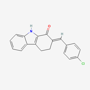 2-[(Z)-(4-chlorophenyl)methylidene]-4,9-dihydro-1H-carbazol-1(3H)-one