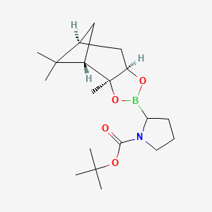 tert-Butyl 2-((3aS,4S,6S,7aR)-3a,5,5-trimethylhexahydro-4,6-methanobenzo[d][1,3,2]dioxaborol-2-yl)pyrrolidine-1-carboxylate