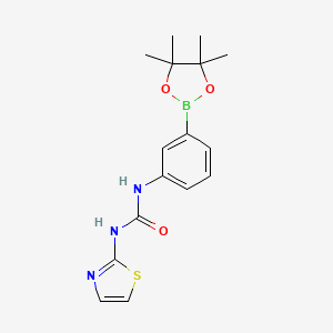 1-(3-(4,4,5,5-Tetramethyl-1,3,2-dioxaborolan-2-yl)phenyl)-3-(thiazol-2-yl)urea