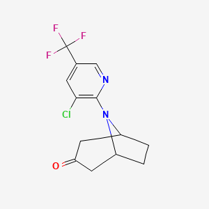 8-(3-Chloro-5-(trifluoromethyl)pyridin-2-yl)-8-azabicyclo[3.2.1]octan-3-one