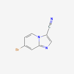 molecular formula C8H4BrN3 B12341150 7-Bromoimidazo[1,2-a]pyridine-3-carbonitrile 