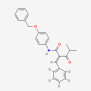 N-4-Benzyloxyphenyl a-Benzilidene-d5 Isobutyrylacetamide