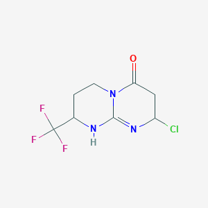 2-Chloro-8-(trifluoromethyl)-2,3,6,7,8,9-hexahydropyrimido[1,2-a]pyrimidin-4-one