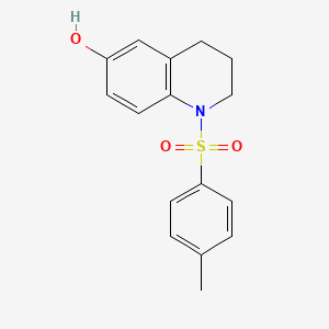 molecular formula C16H17NO3S B12341179 1-Tosyl-1,2,3,4-tetrahydroquinolin-6-ol 