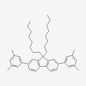 molecular formula C45H58 B12341181 2,7-bis(3,5-dimethylphenyl)-9,9-dioctylfluorene CAS No. 874816-14-5