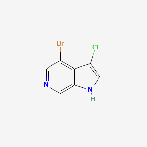 molecular formula C7H4BrClN2 B12341209 4-bromo-3-chloro-1H-pyrrolo[2,3-c]pyridine CAS No. 1190319-17-5