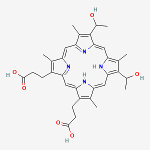 molecular formula C34H38N4O6 B12341219 Photodyn;Sensibion 