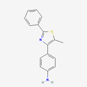 4-(5-Methyl-2-phenyl-1,3-thiazol-4-yl)aniline