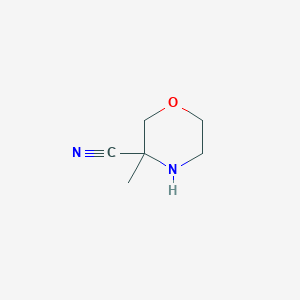 molecular formula C6H10N2O B12341250 3-Morpholinecarbonitrile, 3-methyl- CAS No. 1206228-67-2