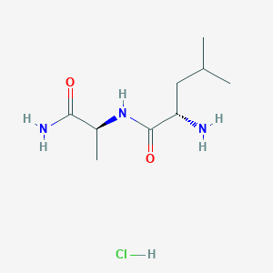 molecular formula C9H20ClN3O2 B12341252 H-Leu-ala-NH2 hcl 