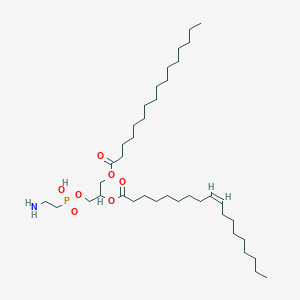 molecular formula C39H76NO7P B1234126 1-hexadecanoyl-2-[(Z)-octadec-9-enoyl]-sn-glycerol 3-(2-aminoethylphosphonate) 