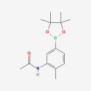 molecular formula C15H22BNO3 B12341262 N-(2-methyl-5-(4,4,5,5-tetramethyl-1,3,2-dioxaborolan-2-yl)phenyl)acetamide 