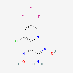 (2Z)-2-[3-chloro-5-(trifluoromethyl)pyridin-2-yl]-N'-hydroxy-2-hydroxyiminoethanimidamide