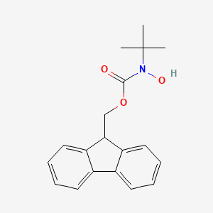 molecular formula C19H21NO3 B12341298 9H-fluoren-9-ylmethyl N-tert-butyl-N-hydroxycarbamate 