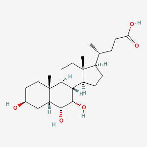 3beta,6alpha,7alpha-Trihydroxy-5beta-cholan-24-oic Acid