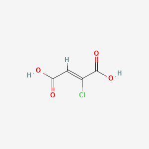 molecular formula C4H3ClO4 B1234133 Chlorofumaric acid CAS No. 617-42-5