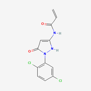 Acetamide,N-[1-(2,5-dichlorophenyl)-4,5-dihydro-5-oxo-1H-pyrazol-3-yl]-