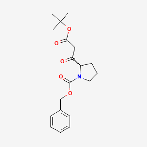 (S)-Benzyl 2-(3-(tert-butoxy)-3-oxopropanoyl)pyrrolidine-1-carboxylate