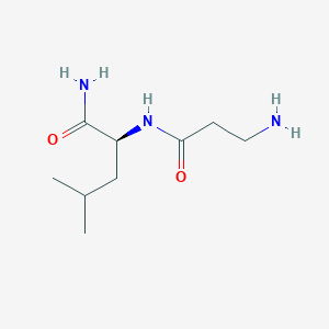 molecular formula C9H19N3O2 B12341433 L-Leucinamide,-beta-alanyl- 